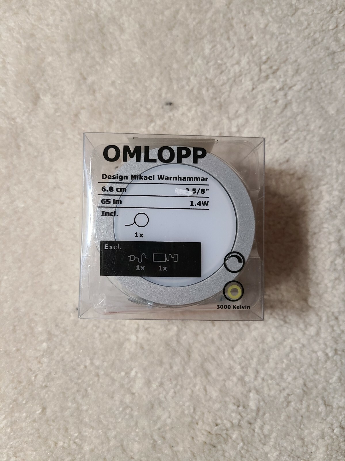 IKEA OMLOPP LED spotlight 25/8" 404.357.22 BRAND NEW eBay