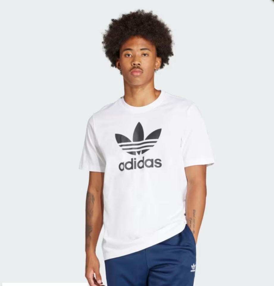 Adidas Originals Trefoil T-Shirt White/ Black Men's S