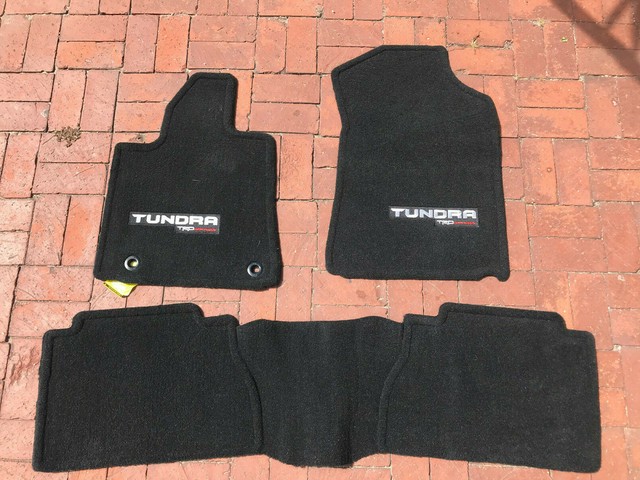 OEM Toyota Tundra 2014-2020 TRD Pro All Weather Floor Liner 3pc Set for