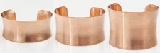 Pure Raw COPPER CUFF Bracelet Blanks  Concave band 1"   2" Wide ~ clearance