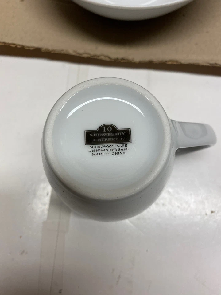 Juego de vajilla para microondas de plato blanco puro de 15 piezas utensilios de cocina de porcelana Foto 3 de 3