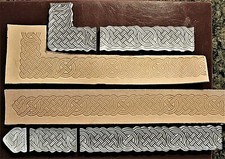 ACRYLIC Leather Embossing Stamp 5 PIECE BELT FRAME 2 for Veg Tanned Leather