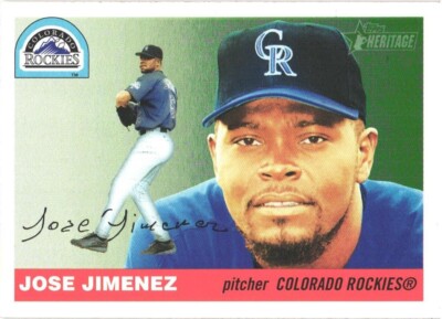 2004 Topps Heritage #262 Jose Jimenez Colorado Rockies  Baseball Card