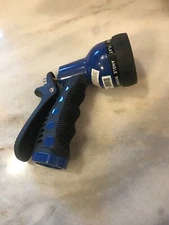Dramm Touch N’ Flow 9 Pattern  Adjustable Metal Revolver Hose Nozzle Spray Water
