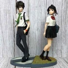 US 2PC Your Name Miyamizu Mitsuha & Tachibana Taki Figure Statues Model Toy Gift