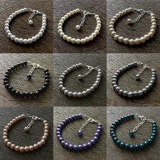 Flower Girl Pearl Bracelet Children's Photo Prop Wedding Bridal Party Gift