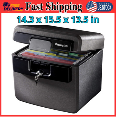HD4100 Fireproof Safe and Waterproof Safe with Key Lock 0.65 Cubic