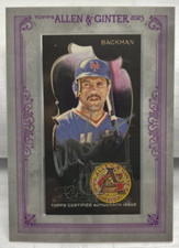 Wally Backman 2023 Topps Allen & Ginter X Silver Framed Mini Autograph Auto /45