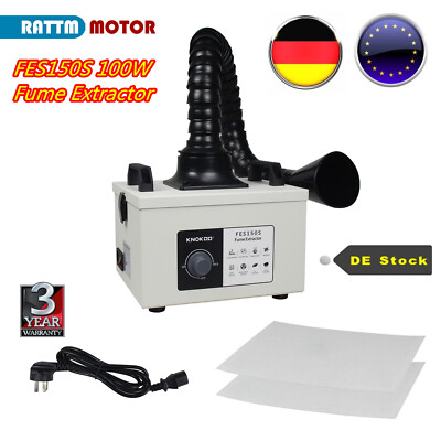 100W Fume Extractor Soldering Welding Smoke Collector FES150S Desktop Purifier