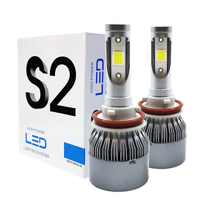 A1 2x H11 LED Headlight Plug-N-Play High Power Conversion Kit 36W Pure White