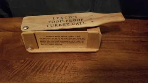 Vintage Lynch Turkey Call~ Model 101 1965 - Afbeelding 1 van 9