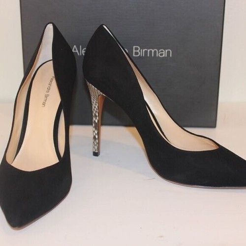 NEU Alexandre Birman Fechado Salto Alto Damen-Heels schwarz/natur Größe 7 - Bild 7 von 11