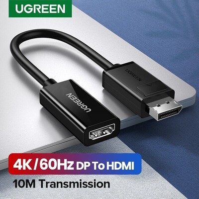 UGREEN 4K Displayport DP to HDMI Adapter 1080P Converter For PC Laptop Projector