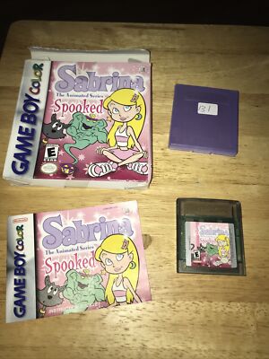 Sabrina: The Animated Series -- Spooked (Game Boy Color, 2001)Box, Book Game