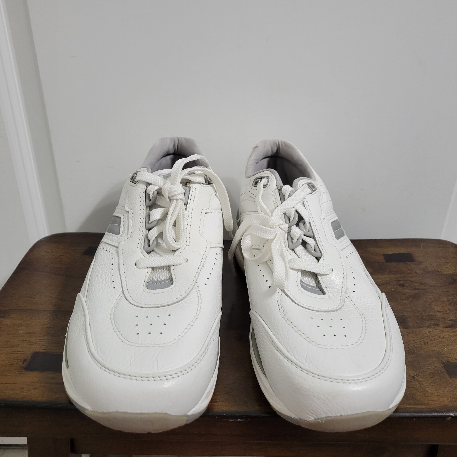 SAS Journey Men's White Leather Comfort Walking Shoes… Gem