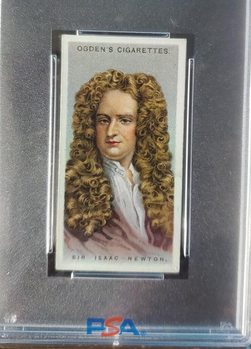 Sir Isaac Newton - 1924 Ogden's Ltd. - Leaders of Men - #35 - PSA 2... - Picture 3 of 4