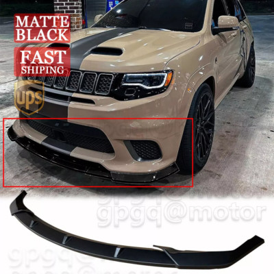 For Jeep Grand Cherokee SRT/Trackhawk 2017-2021 V1 Matte Black Front Bumper Lip
