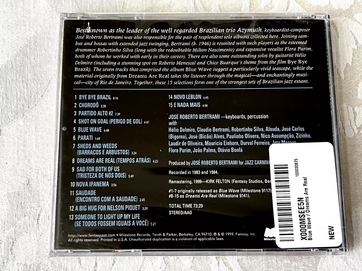 BLUE WAVE * DREAMS ARE REAL by Jose Roberto Bertrami (CD