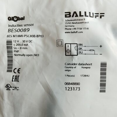1piece new balluff BES M18MI-PSC80B-BP03 Proximity sensor Free ship