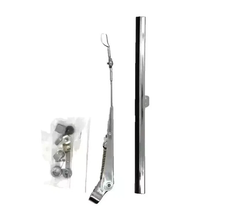 For 1949-1952 DeSoto Chrysler Front 10″ Windshield Wiper Arm Blade & Adaptor Set - Image 2 of 4