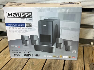 Hauss HS-7  1500 W Media Labs Platinum  5.1 HD Home Theater System