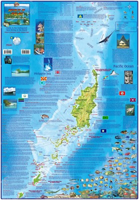 Palau Adventure & Dive Guide Laminated Map Poster by Franko Maps