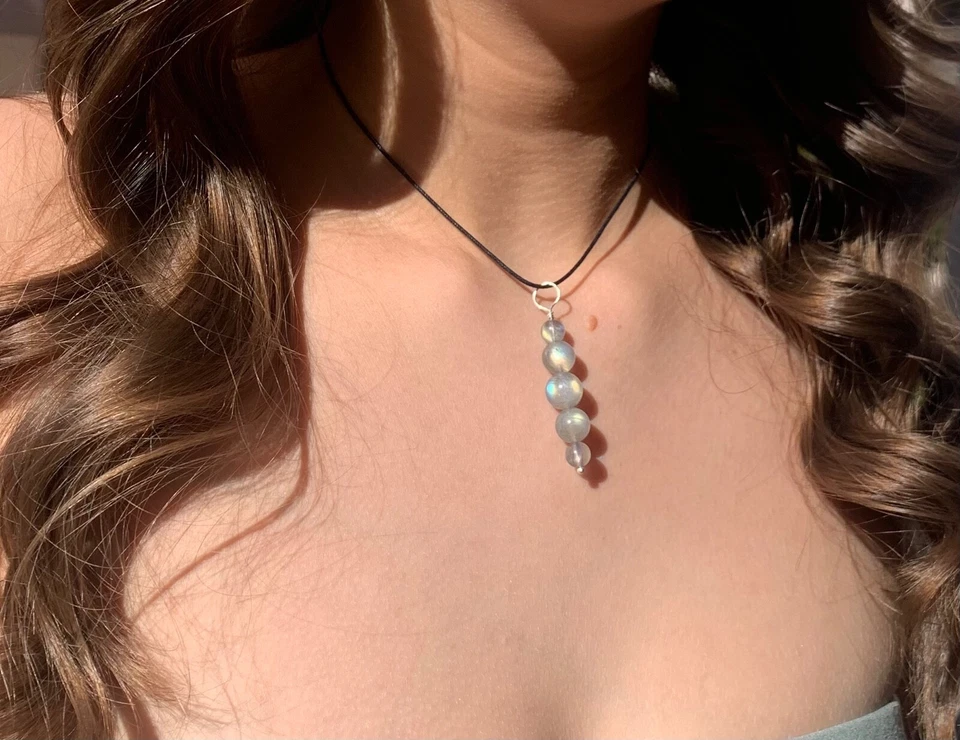 Ciondolo,Argento,Labradorite - Immagine 3 di 4