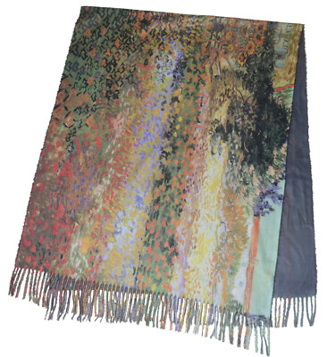 Langer Schal mit Malerei Gemälde Reproduktion von Claude Monet Sw 09.18