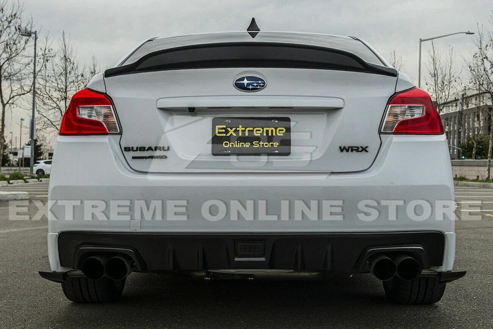 Alerón de ala tapa de maletero trasero estilo patada alta para Subaru WRX STi 15-21 Foto 3 de 4