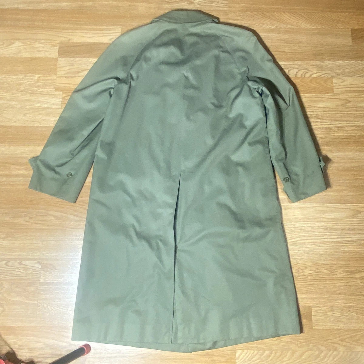 Burberry hotsell green raincoat