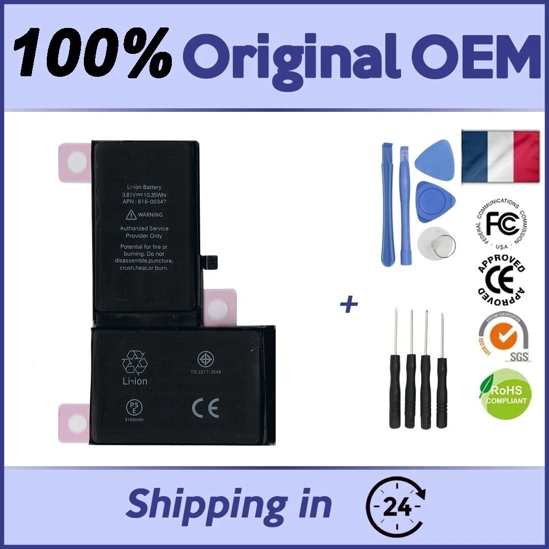 3410mAh IPHONE 11 PRO BATTERY 100% NEW OEM OVERCAPACITY +/ TOOLS ADHESIVE