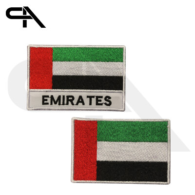 Emirate Flagge Aufbügeln Bestickt Aufbügeln Aufnäher Für Kleidung 9x6cm