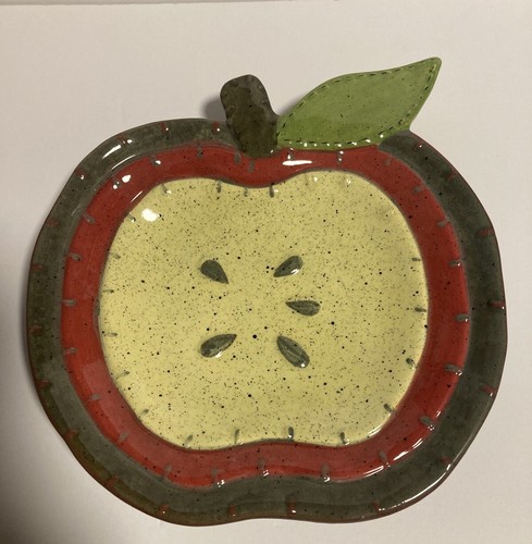 Ceramic Apple Shaped Food Safe Plate