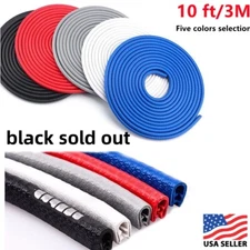 10 Feet Car Door Edge Moulding Strip Trim Seal Auto Guard Protector Rubber