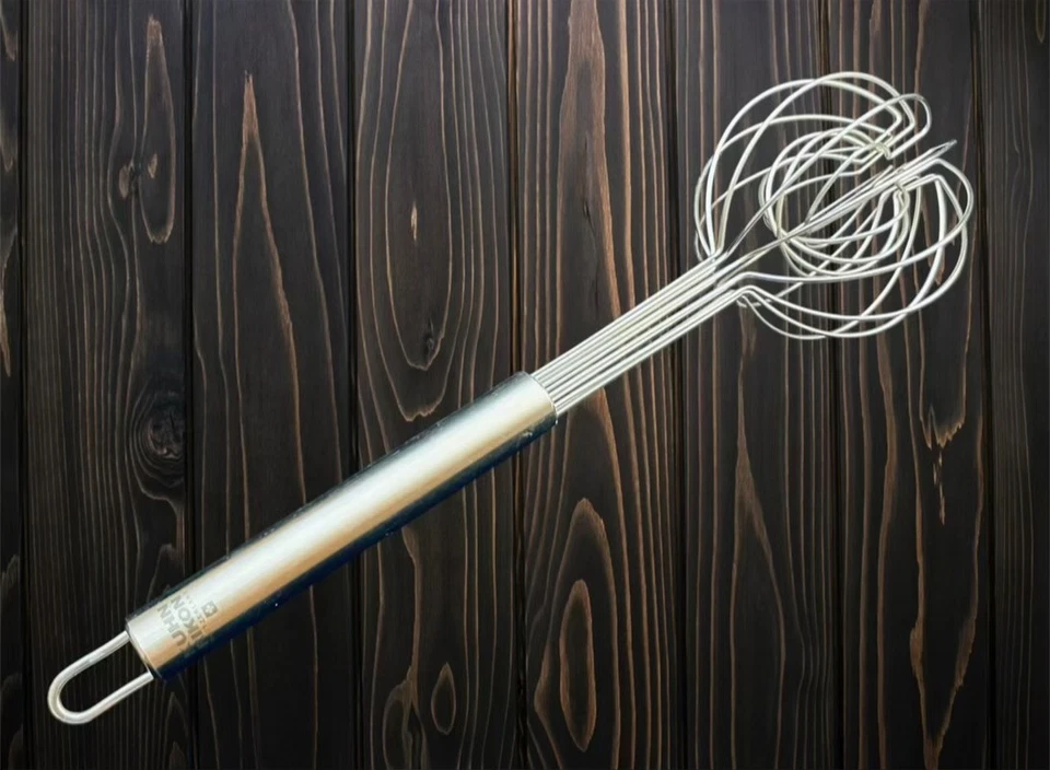 Batidor de alambre doble globo Kuhn Rikon 10" mango de acero inoxidable Suiza Foto 2 de 4