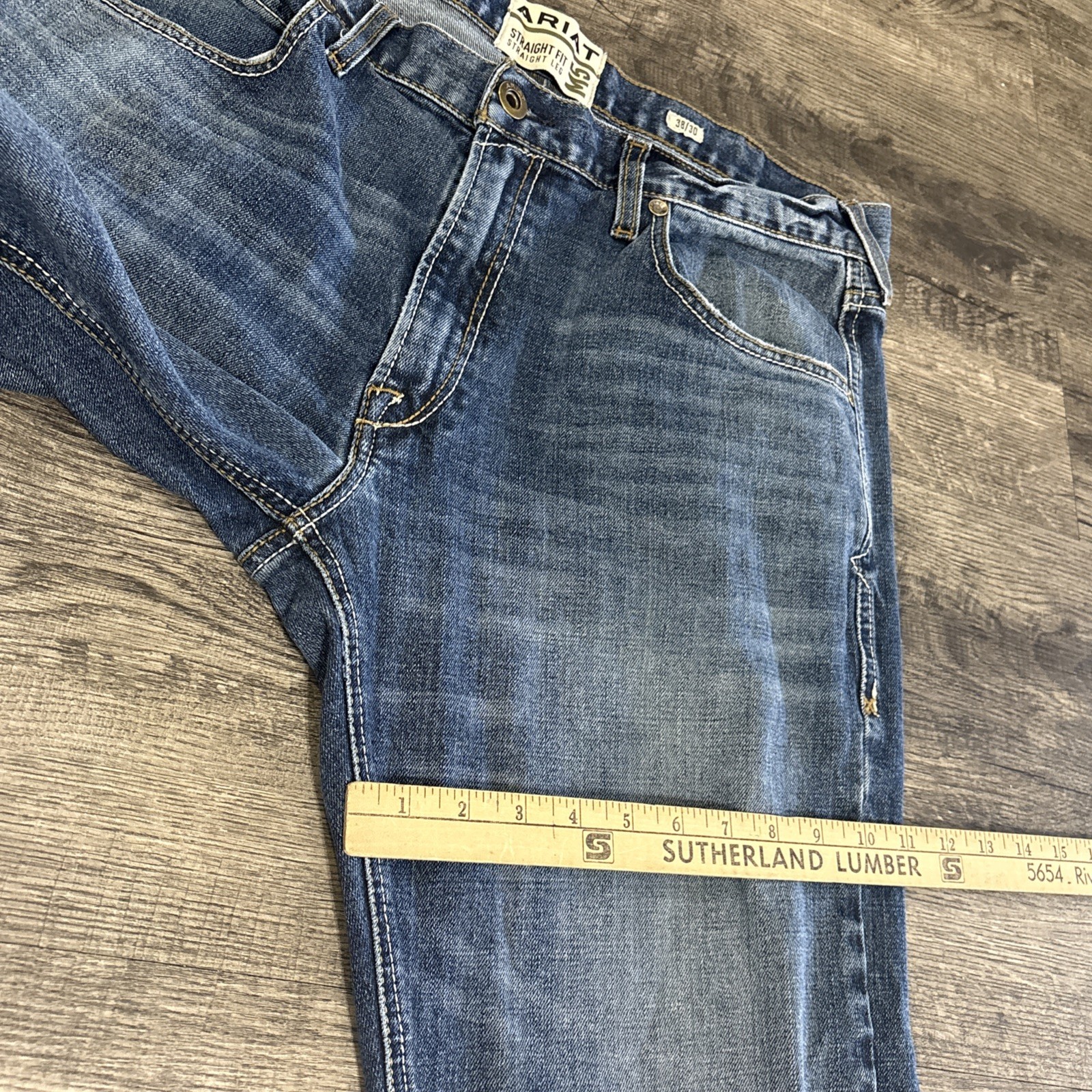 Ariat M5 Straight Fit Jeans Men’s 38x30 Western Denim Fits 38 X 29 - View 13