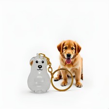 Dog Fur Keepsake Keychain, Dog Hair Keychain Collector Charm Memorial Storage...