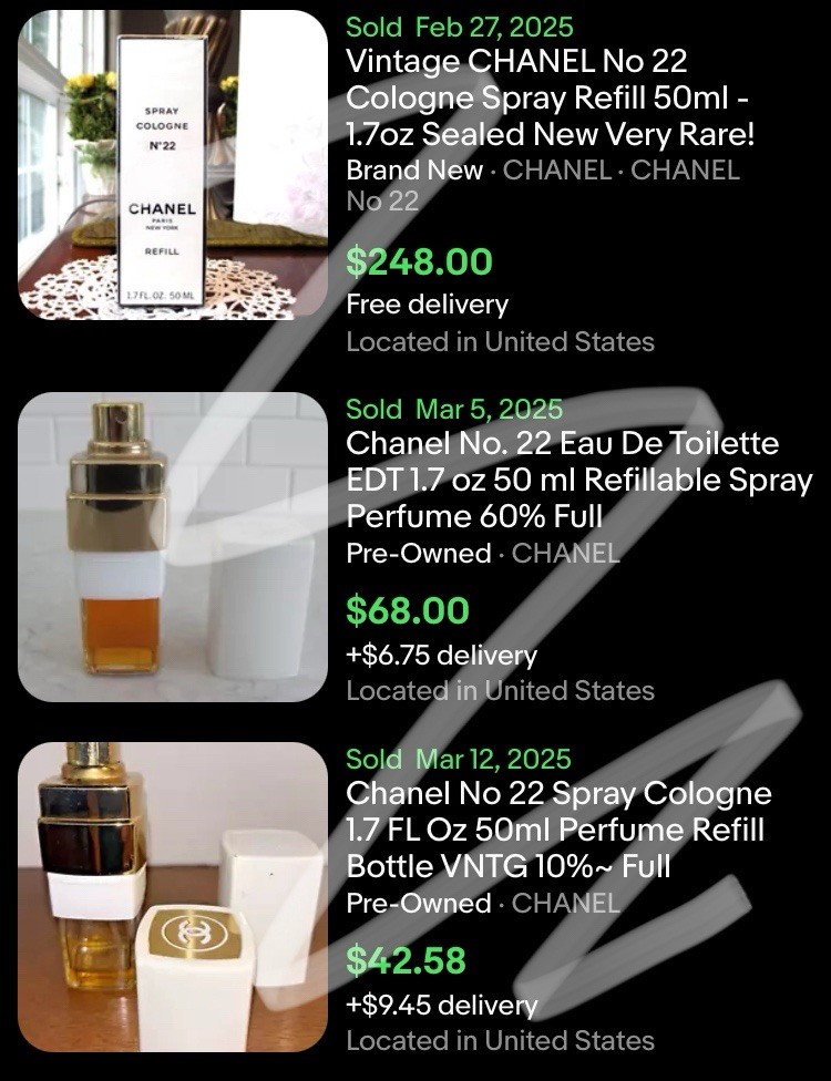 CHANEL Eau de Toilette Spray N°22 50ML N°22 LES EXCLUSIFS DE CHANEL – Eau de Parfum (EDP) - 6.8 FL