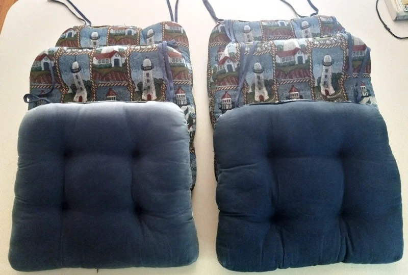 Juego de 6 cojines acolchados para silla faro. Foto 3 de 4