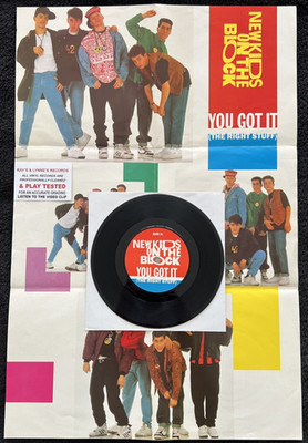 New Kids On The Block   You Got It (The Right Stuff) 7'' Vinyl POSTER SLEEVE NM