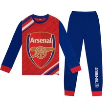 Image of Arsenal FC Boys Pyjamas Long Sublimation Kids OFFICIAL Football Gift