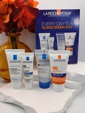 La Roche Posay Sunscreen Face  Body - 4pc Trial Set Travel Size New in Box 