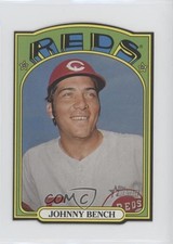 2021 Topps Heritage 1972 Die-Cuts Johnny Bench #72DC-8 HOF 0z6h