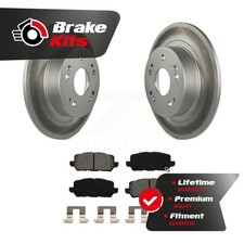 Rear Coated Disc Brake Rotors And Semi-Metallic Pad Kit For 2016-2022 Honda HR-V