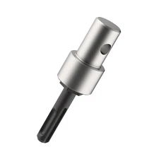 Earth Auger Drill Adapter for 1/2" SDS plus Corded Cordless Drill, Chrome Steel