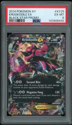 Pokemon TCG Krookodile EX Black Star Promo XY25 PSA 6 EX-MT 2014