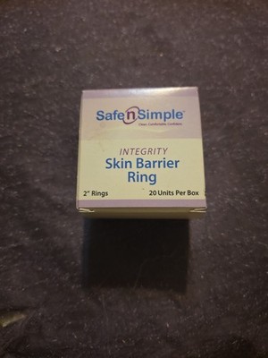 Safe N Simple 2'' Skin Barrier Rings Conforming Seals Box of 10 -
