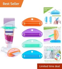 4 Pack Toothpaste Squeezers Reusable Plastic Tubes Savers Bathroom Accessories