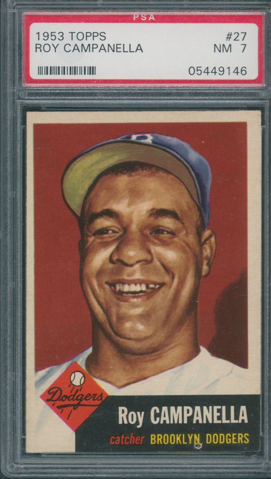 1953 Topps #27 Roy Campanella PSA NM 7 *9146