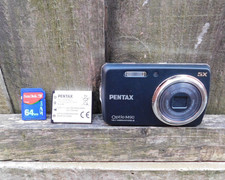 Pentax Optio M90 Digital Camera 12.1MP Black Working no CHARGER notes